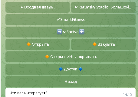 lock management телеграм бот